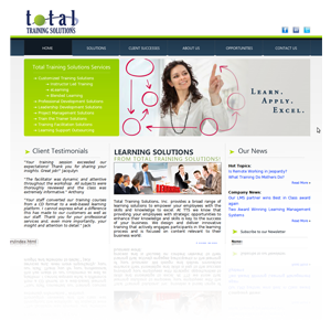 Web Design Case Study - Total Training Solutions