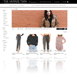 Website designer of The Vintage Twin