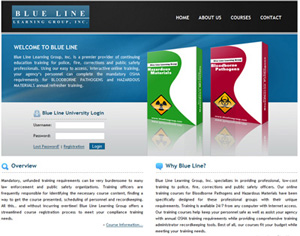 Blue Line Custom LMS Example